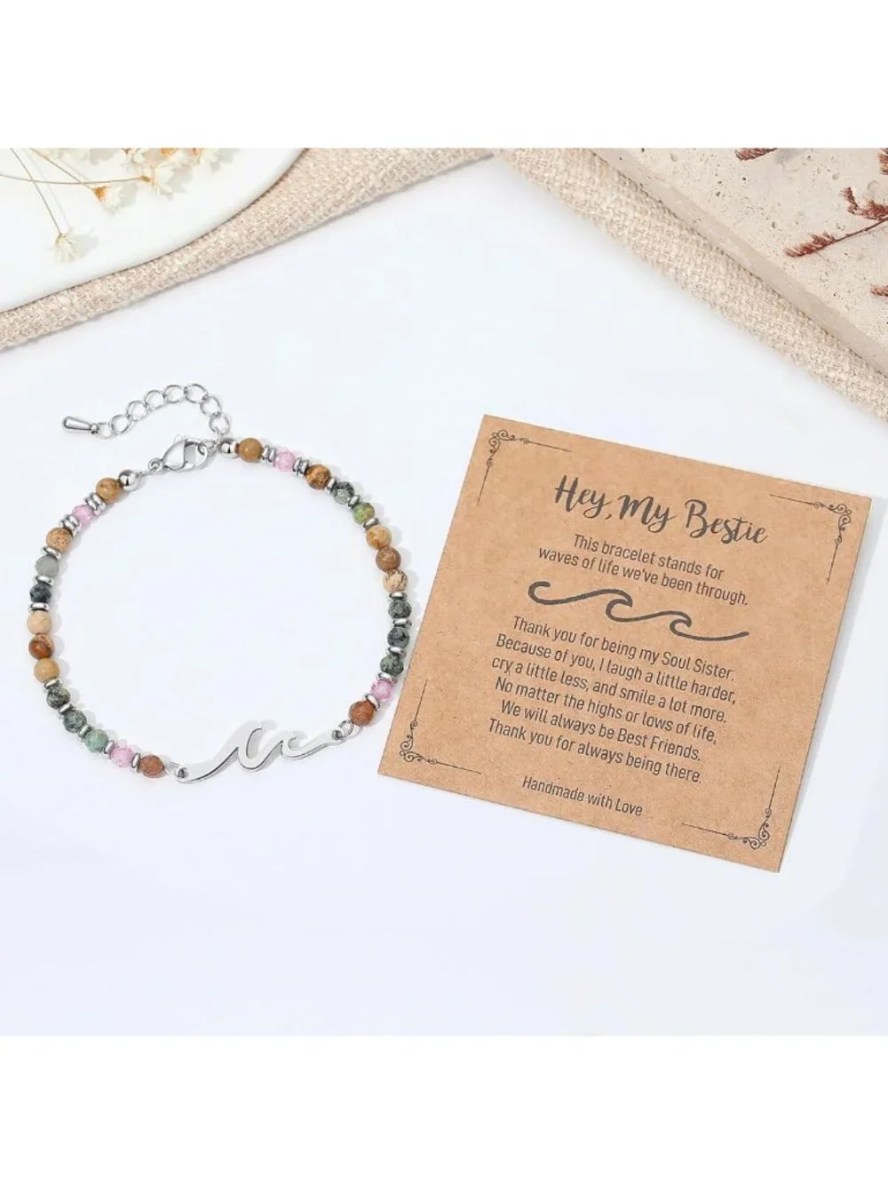 Unique Wave Bracelet for Women | Best Friend & Sister Gift | Birthday